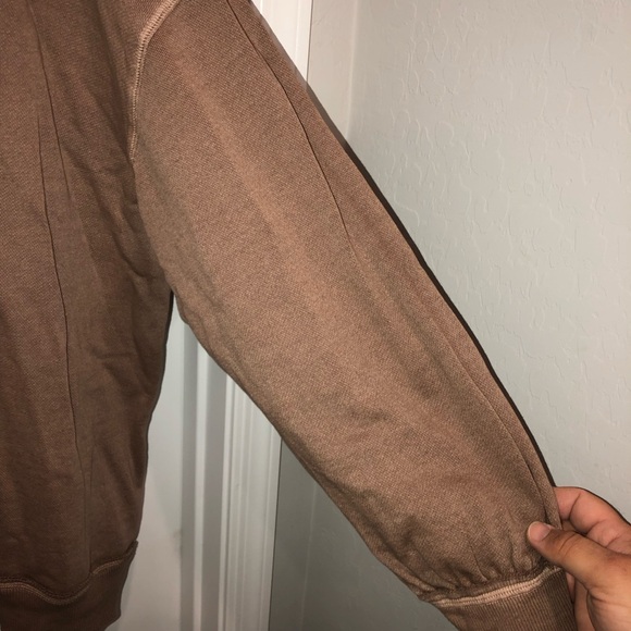 New Free People We The Free Dusted Coca Washed Brown Palm Springs Pullover sz L - Picture 9 of 12